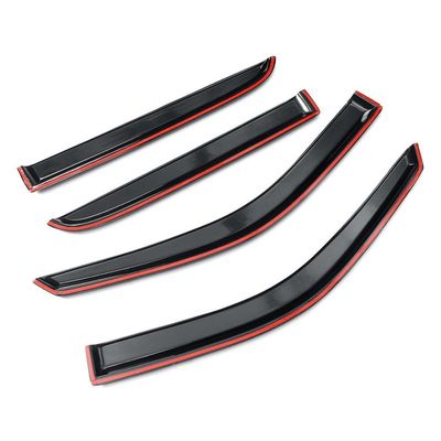 品質  Durable Auto Weather Shields Ventshade Rain Guard Wind Deflector Sun Shade Car Window Shade For Dodge Ram 1500 2009-2018 Car Styling 工場